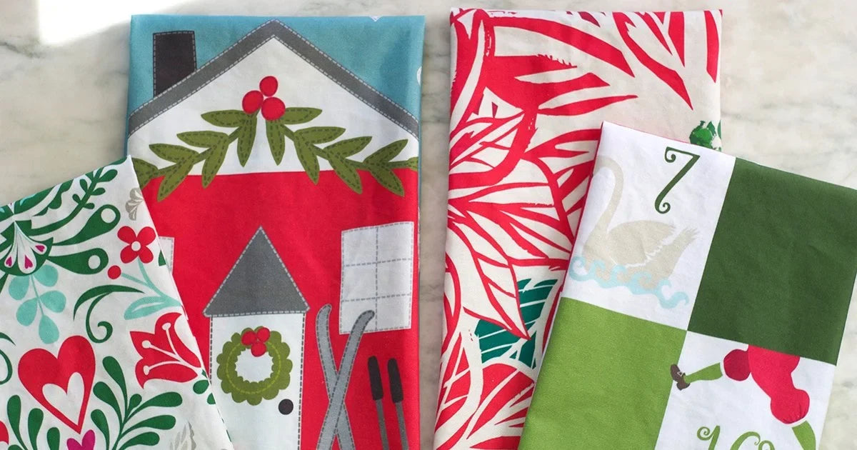 DIY Holiday Tea Towels