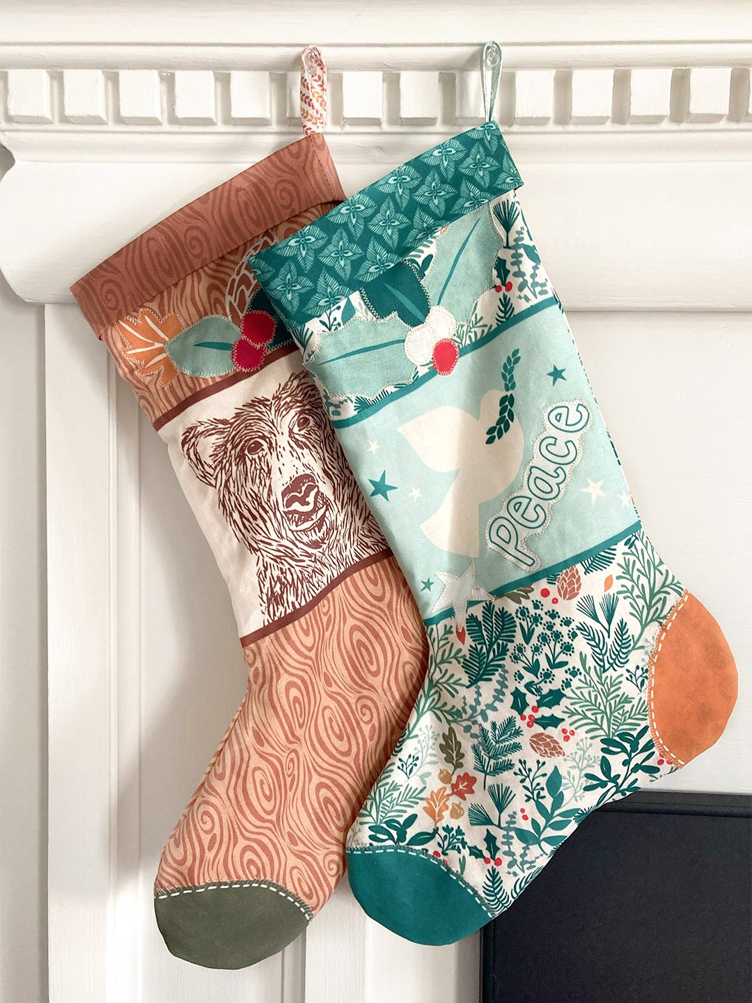 DIY Christmas Stocking Panels