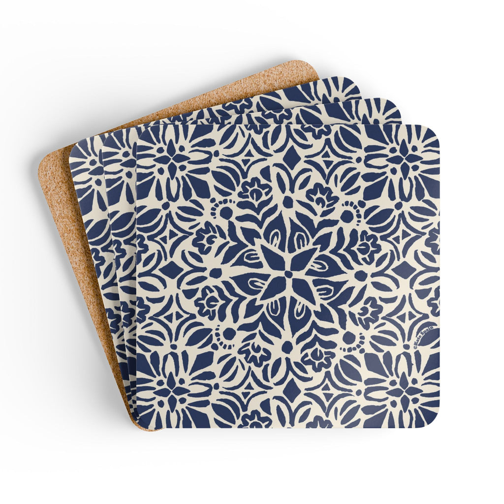 Kerala Navy Cork Coaster Set