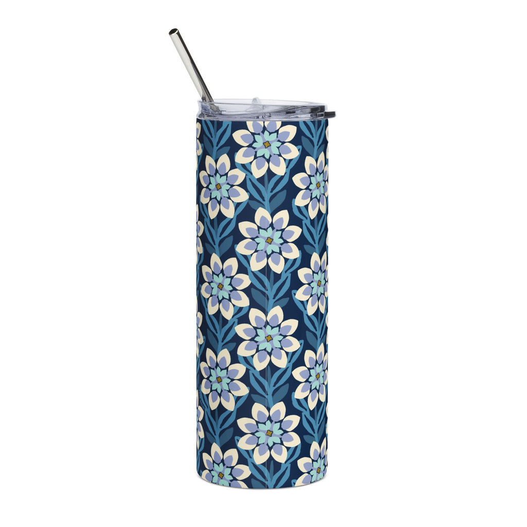 20oz Floral Dahlia Stainless Steel Tumbler
