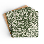 Kerala Green Cork Coaster Set