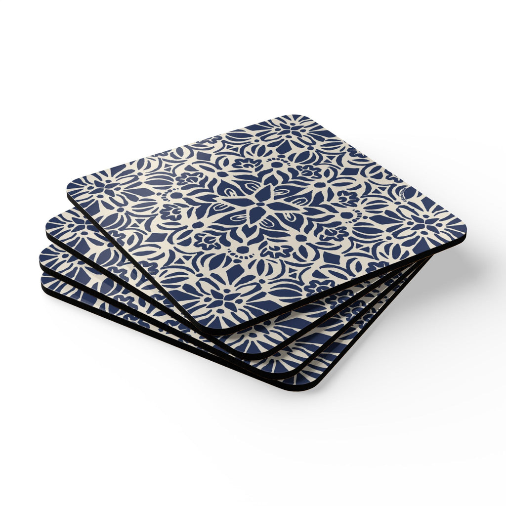Kerala Navy Cork Coaster Set