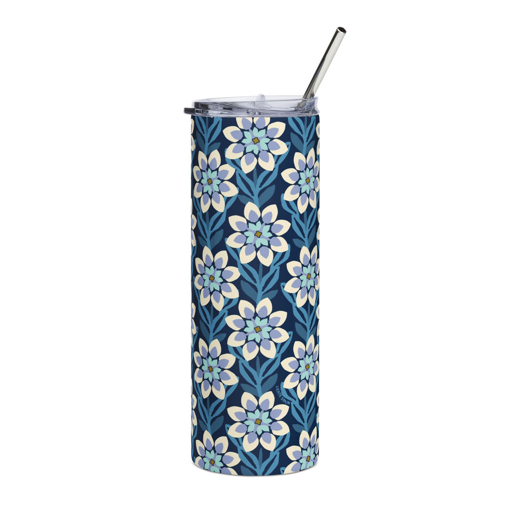 20oz Floral Dahlia Stainless Steel Tumbler