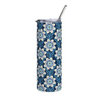 20oz Floral Dahlia Stainless Steel Tumbler