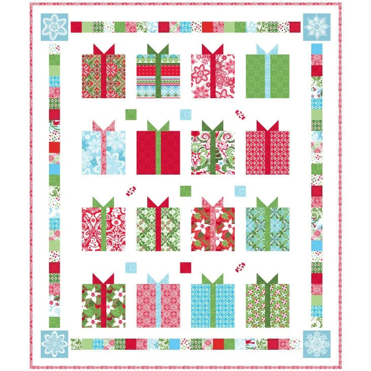 All Wrapped Up (Flurry) quilt pattern - front cover