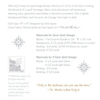 Blizzard quilt pattern layout options