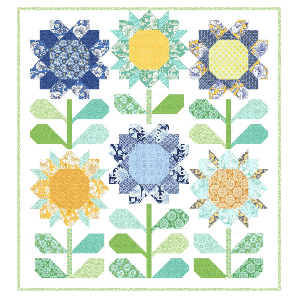 Bloom quilt pattern - finished quilt