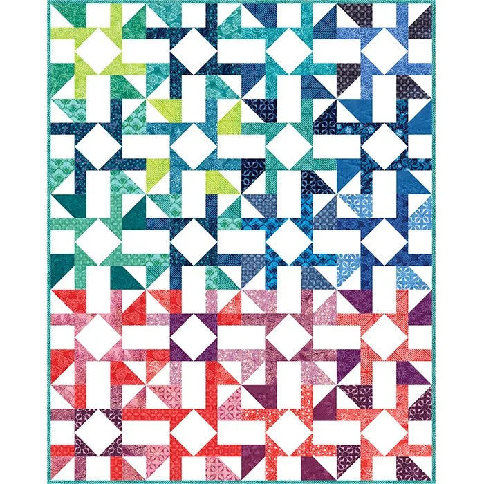 Calypso quilt pattern - finished quilt