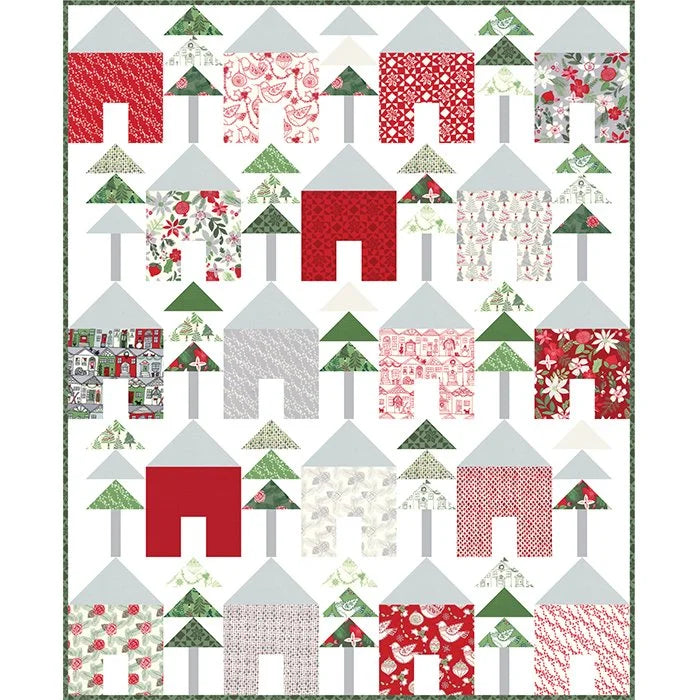 Chalet quilt pattern - finished quilt