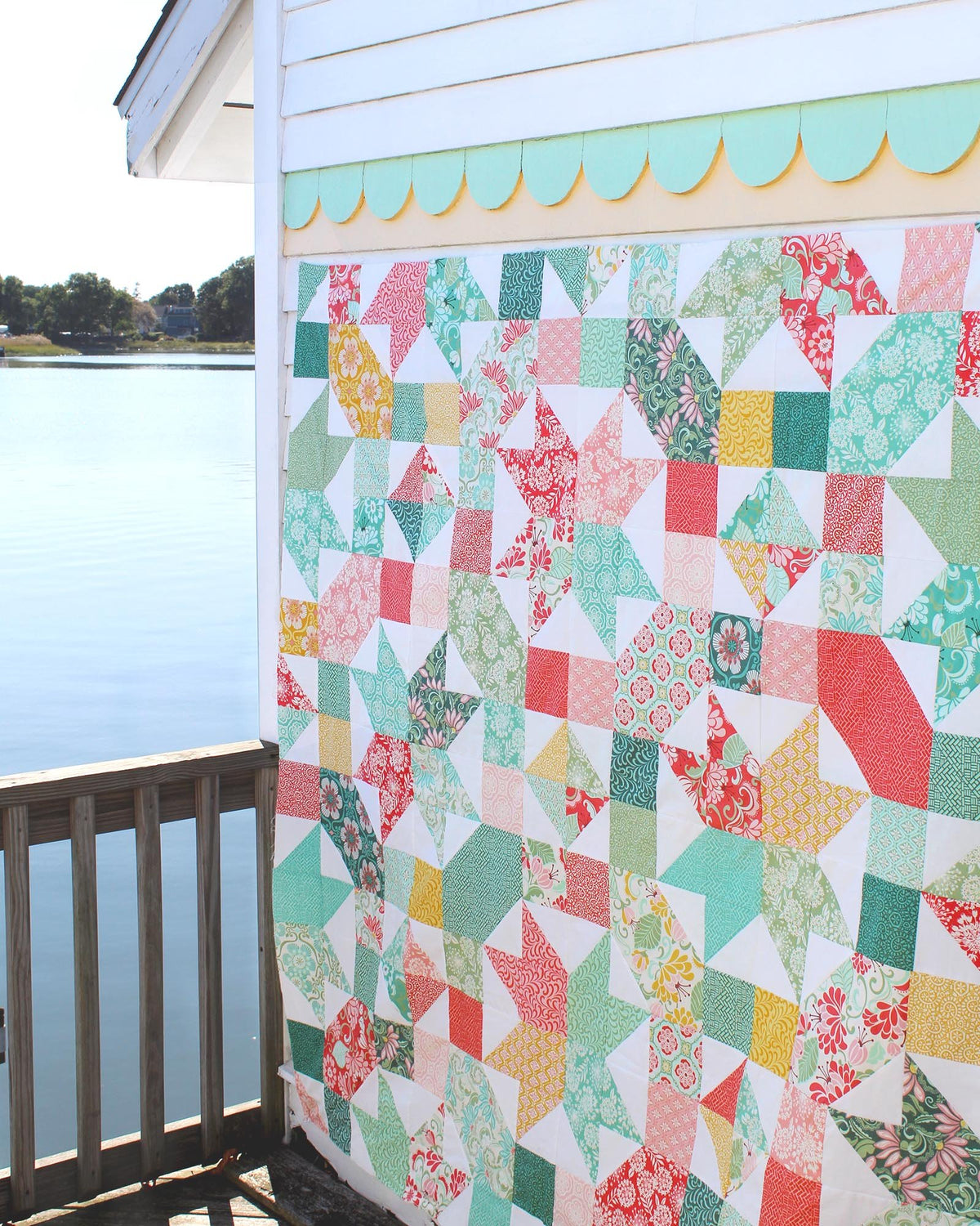 Dance Party quilt pattern - finished quilt