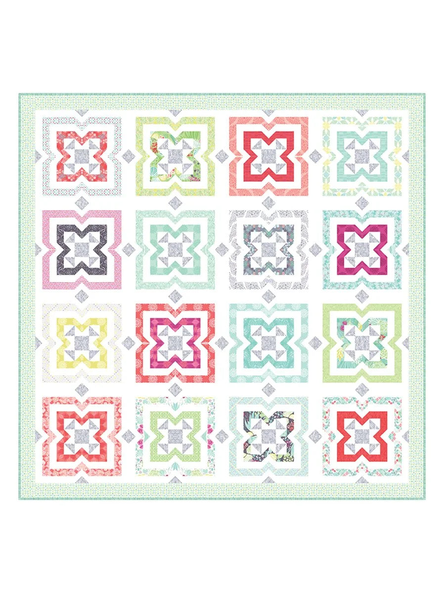 Desert Rose quilt pattern - front cover