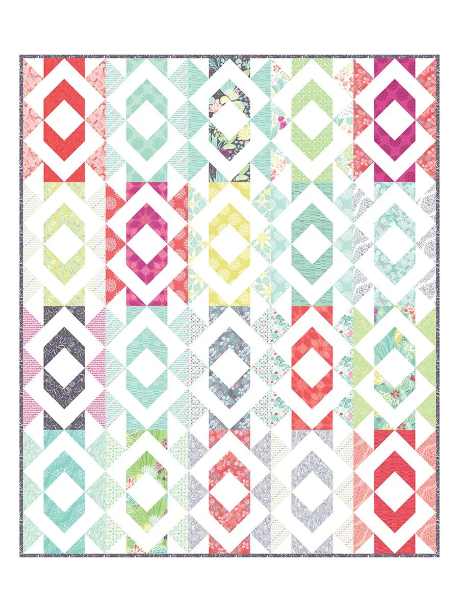 Geode quilt pattern - front cover
