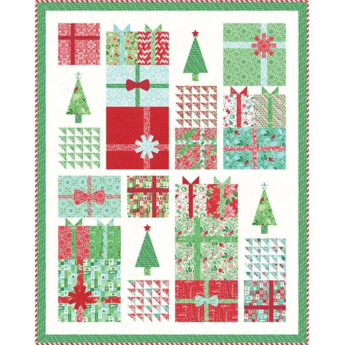 Jingle quilt pattern - finished quilt
