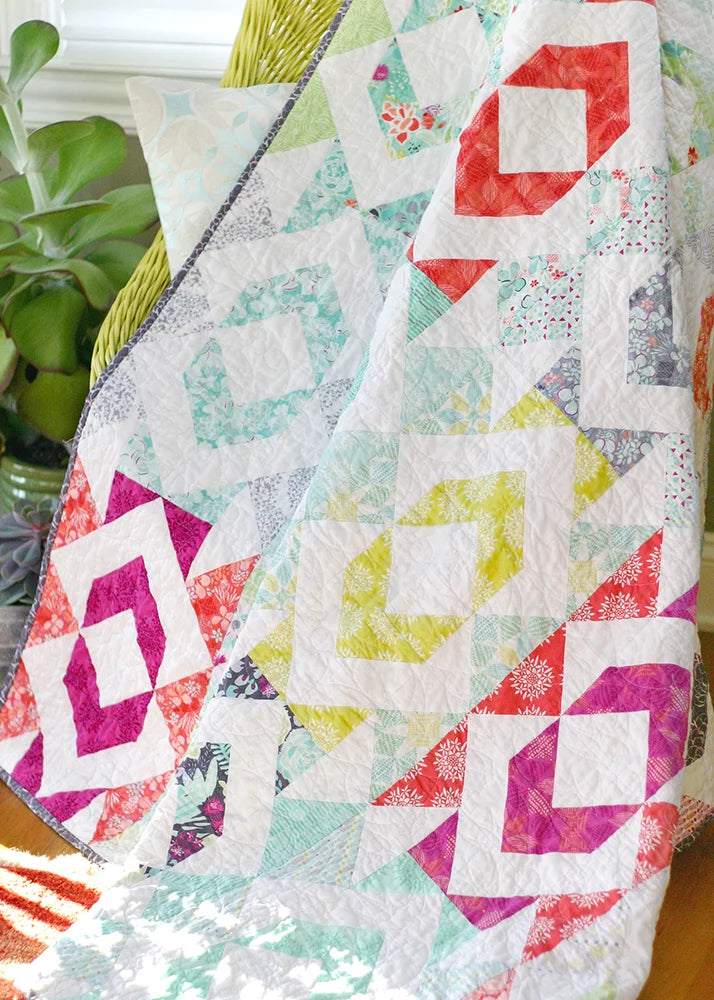 Geode quilt pattern - finished quilt