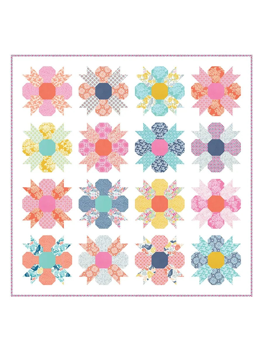 Morning Glory quilt pattern - front cover