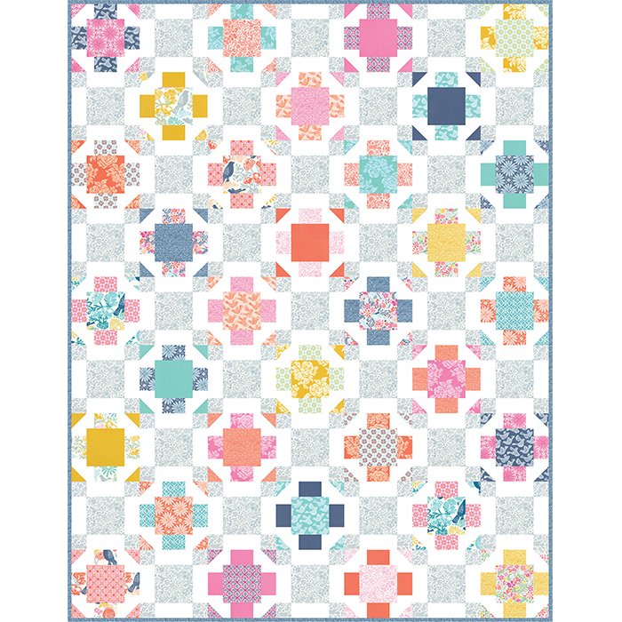 Nest quilt pattern - finished quilt