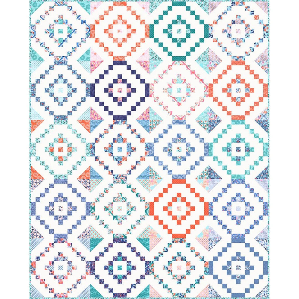 Orbit quilt pattern - finished quilt