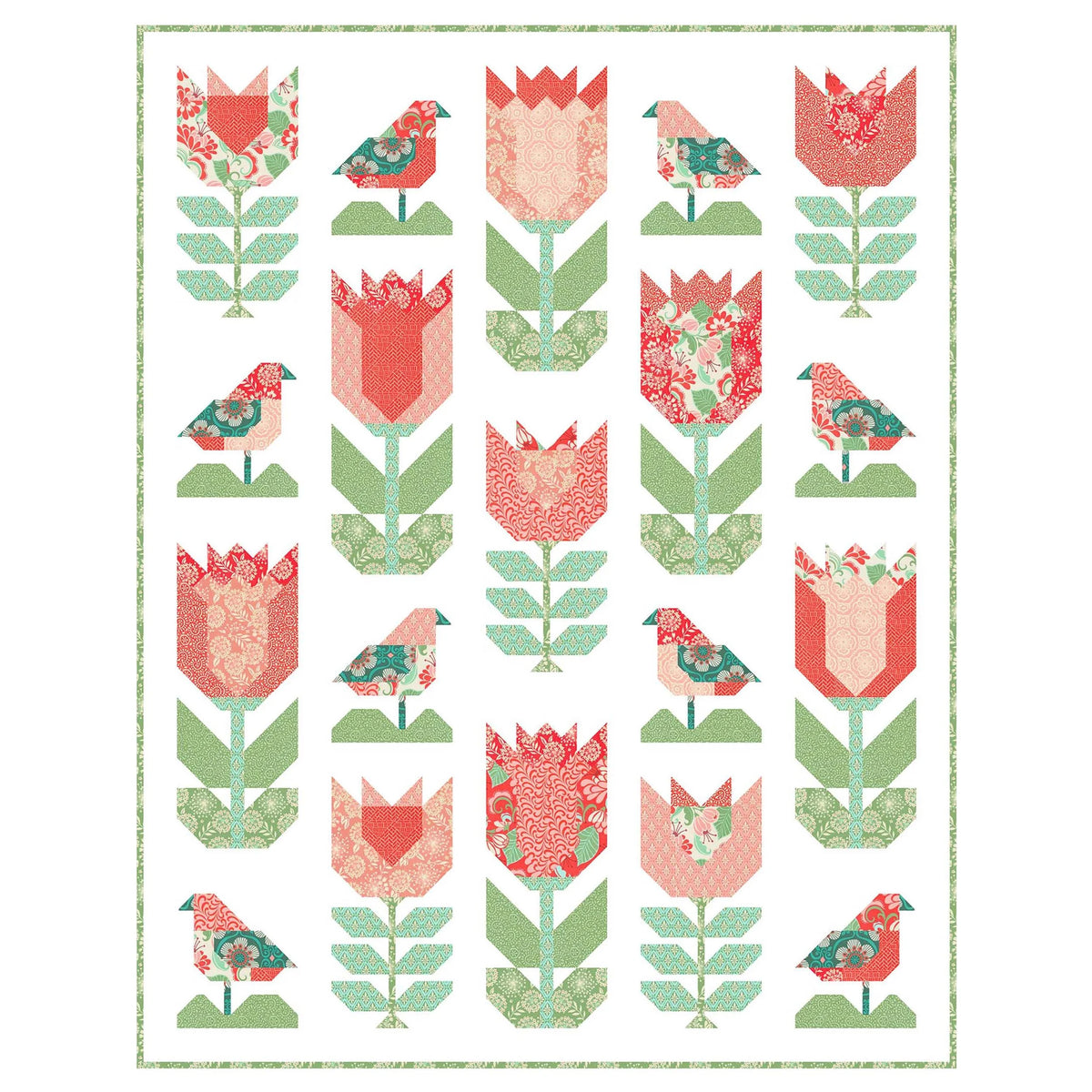 Birds and Blooms quilt pattern - additional photo