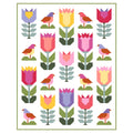 Birds and Blooms quilt pattern - finished quilt