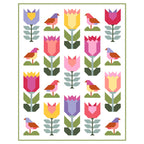 Birds and Blooms quilt pattern - finished quilt