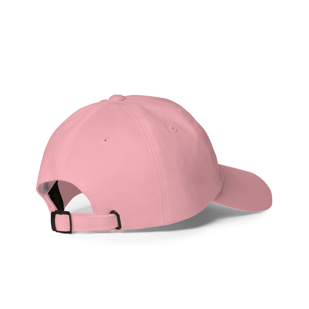 White starburst fireworks embroidered baseball cap in pink, angled back view – Kate Spain design