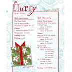 All Wrapped Up (Flurry) quilt pattern - back cover with pattern details
